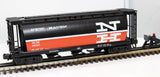 MTH 20-90027 B NH 3Bay Cylindrical Closed Hopper Car O SCALE Like New