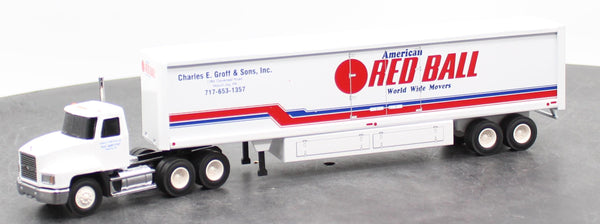 Penjoy 9457 Red Ball tractor Trailer 1/64 SCALE NEW
