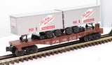Lionel 6-16926 Frisco Flat Car With Trailers O SCALE Like New