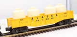 Lionel 6-9385 ALASKA GONDOLA with Canisters O Scale Used Damaged Box