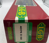 LGB 4076-D02 ATSF BLUE 2 BAY HOPPER 4976 G SCALE Used Excellent