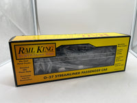 MTH Railking 30-6110D New York Central NYC Lightning Stripe Streamlined Vista Dome Passenger Car O SCALE Used Excellent