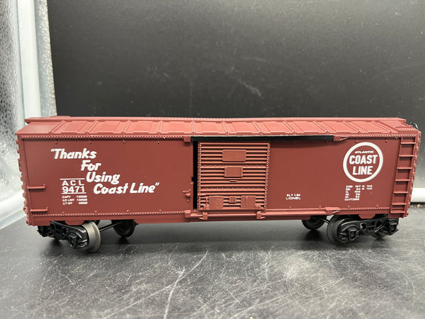 Lionel 6-9471  Atlantic Coast Line ACL boxcar O SCALE Like New