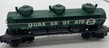 Lionel 6-6302 Quaker state green three dome tank car O SCALE Used