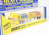 K-Line K-8111TTQ K-8111TTQ Heavy Hauler Quickcrete Tractor Trailer O SCALE Like New
