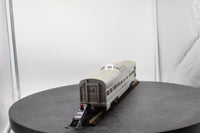 Lionel 6-9579 LIONEL ILLUMINATED BURLINGTON ALUMINUM PASSENGER CAR SILVER KETTLE VISTA DOME CAR O SCALE Used Excellent Damaged Box
