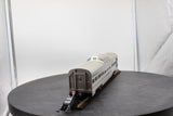 Lionel 6-9579 LIONEL ILLUMINATED BURLINGTON ALUMINUM PASSENGER CAR SILVER KETTLE VISTA DOME CAR O SCALE Used Excellent Damaged Box