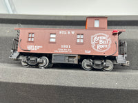 Lionel 6-52047  Cotton Belt smoking woodsided caboose- 1994 cal stewart convention O SCALE NEW