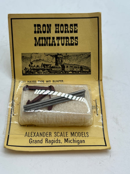 Alexander Iron Horse miniatures HO 4 #511 Hayes type WG end track bumper diecast HO SCALE NEW