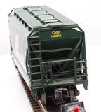 MTH Premier 20-97475 Chicago & North Western CNW 2-Bay Centerflow Hopper O SCALE Like New