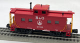 MTH Railking 30-77008 Baltimore & Ohio B&O RED Steel Caboose O SCALE Like New
