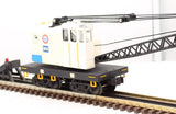 MTH Railking 30-79328 Repainted American Crane Car O SCALE Like New Union Railroad