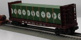 MTH Railking 30-76011 Pennsylvania PRR Flat Car - w/Bulkheads LUMBER O SCALE Used Excellent