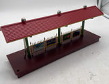 American Flyer Lionel 6-49855 Illuminated Winter  Station Platform S SCALE Like New