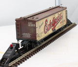 Atlas 6705-2 40' Woodsided Reefer car Edelweiss beer#18303 O SCALE WEATHERED AS IS Like New