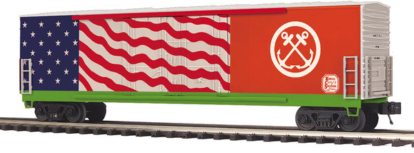 MTH Premier 20-93872 Kansas City Southern Veterans Coast Guard 50' Dbl. Door Plugged Boxcar O SCALE NEW