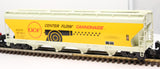 K-Line K6244-8011 ACF Industries Aluminum 4-Bay Covered Hopper O SCALE Like New