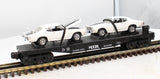 MTH 30-7680 MTH Transport Flat Car RailKing w/ 1970Chevelles O Scale Like New