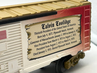 Lionel 6-25932 CALVIN COOLIDGE BOXCAR O SCALE AB NEW