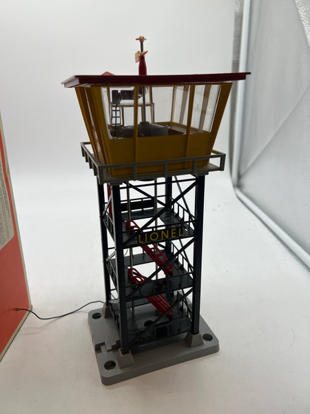 Lionel 6-2318 Control Tower Red O SCALE Used Excellent Damaged Box