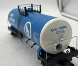 MTH 20-96027 Premier Great Northern GN Tank Car (Blue/ White) O SCALE Used Excellent