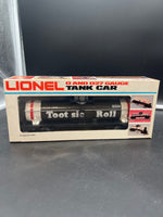 Lionel 6-9324 Tootsie Roll Tank Car O SCALE Like New