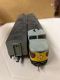 HO Scale Bargain Engine 74 Erie Lackawanna Set of 2 Diesel Engines NONPOWERED Used VG