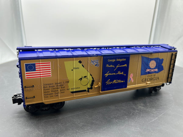 K-Line k761-7604 Spirit of 76 State of Georgia  Boxcar O SCALE Like New