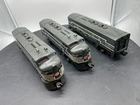 Lionel 6-8370, 6-8371 New York Central F3 AA & B Diesel Locomotives (Set of 3 pcs ) as is horn on B unit needs service O Scale Like New Damaged Box