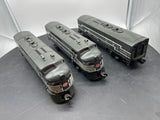 Lionel 6-8370, 6-8371 New York Central F3 AA & B Diesel Locomotives (Set of 3 pcs ) as is horn on B unit needs service O Scale Like New Damaged Box