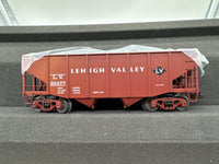 MTH Premier 20-97394 Lehigh Valley 2-Bay Fish Belly Hopper Car #25477. O SCALE NEW