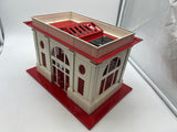Lionel 6-13800 #1115 operating passenger station tinplate cream/red Standard gauge Used Excellent Damaged Box