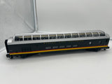 MTH Premier 20-6735 Kansas City Southern 70' ABS Full Length Vista Dome Passenge Car- Smooth As is O SCALE Like New