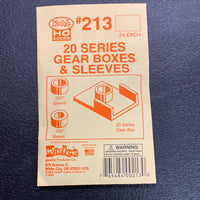 Kadee 213 20 Style Gear Boxes and Sleeves (24 pack) HO SCALE