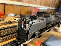MTH Premier 20-3532-1 Union Pacific UP FEF 4-8-4 Northern Steam Engine - TT Gray w/Yellow Stripes With Proto-Sound 3.0 O SCALE Like New