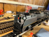 MTH Premier 20-3532-1 Union Pacific UP FEF 4-8-4 Northern Steam Engine - TT Gray w/Yellow Stripes With Proto-Sound 3.0 O SCALE Like New