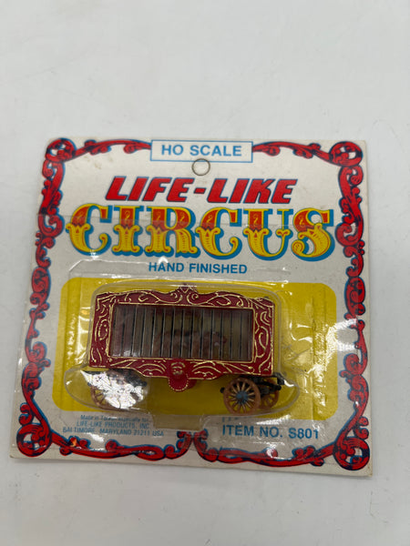 LifeLike S801 Circus Car With Tiger HO SCALE NEW