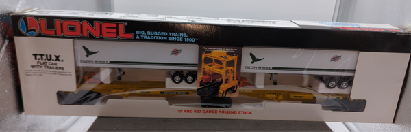Lionel 6-16334 Chicago & Northwestern TTUX flat car with trailers set O SCALE NEW