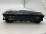MTH 30-1647A ERIE 4 BAY HOPPER W COAL LOAD O SCALE NEW