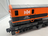 MTH 20-98388, 20-98391 Bessemer & Lake Erie O Scale Crane Car and Crane Tender -  (Set of 2) (Tender has broken piece) O Scale Used Excellent as is