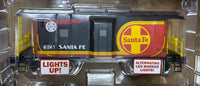 Menards 275-9116 Santa Fe Caboose Red/Black with lights O SCALE NEW