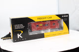 K-Line K612-1731 Bay Window Caboose Katy Red O SCALE NEW