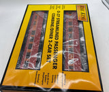 MTH 30-6063 SOUTHERN PACIFIC Combine Diner Set RailKing O Scale Like New