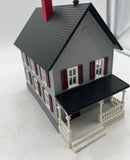 MTH Railking 30-9024 Gray w/Red Shutters Row House 2 O SCALE Used Excellent