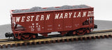 Atlas 6757-4 WESTERN MARYLAND 55 Ton Fish Belly Hopper Speed O Scale NEW