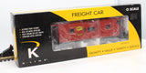 K-Line K612-1731 Bay Window Caboose Katy Red O SCALE NEW