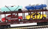 MTH Railking 30-7628 Auto Transportation Auto Carrier Flat Car #4952 O SCALE Used