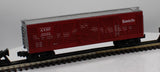 MTH 30-7108 SANTA FE - RED/SILVER STOCK CAR RailKing O Scale Like New