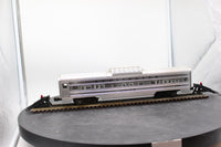Lionel 6-9588 Burlington Aluminum Vista Dome Passenger Car O SCALE Like New