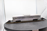 Lionel 6-9588 Burlington Aluminum Vista Dome Passenger Car O SCALE Like New